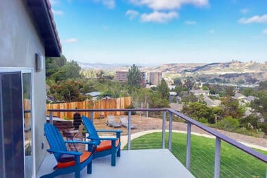 Natural Aluminum on Concrete Deck Del Mar, CA 92069