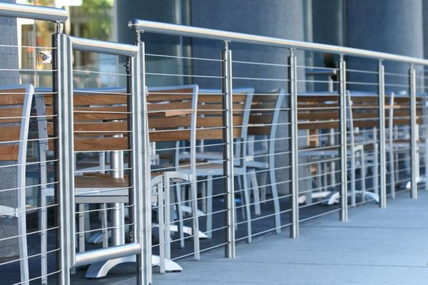 Stainless Round Railings | Stainless Cable Railing