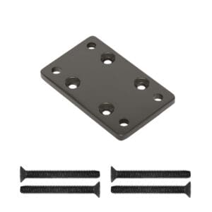 Base Plate Assembly for Mounting 2x4 Wood Top Rail