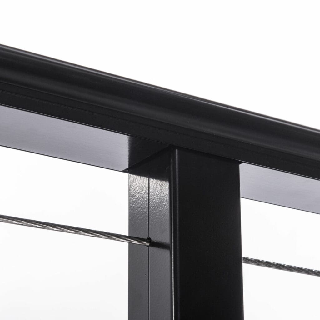 Fishing Net Railing Black Aluminum Cable Railing - Fishing Lake, SK, CA | Stainless Cable ...