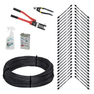 Full Deck™ Cable Railing Kit - 1000ft. Stainless Steel Cable, End Fittings, & Tools