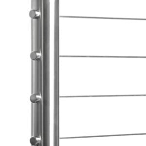 Round Terminal Stainless Steel Deck Mount Post