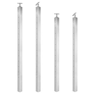 Welded Stainless Square Railing Posts - San Juan