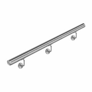 Handrail Kit - Stainless Round w/ End Cap