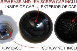 DECORATIVE POP-ON SCREW COVER FOR #8 PAN HEAD SCREWS USED ON CABLE RAILING SYSTEMS