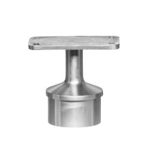 Post Cap Flat Top Rail Mount for 2" Round Stainless Steel Posts