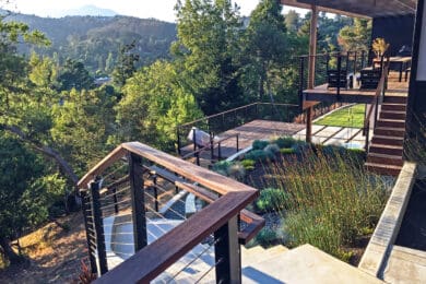 Black Aluminum Cable Railing