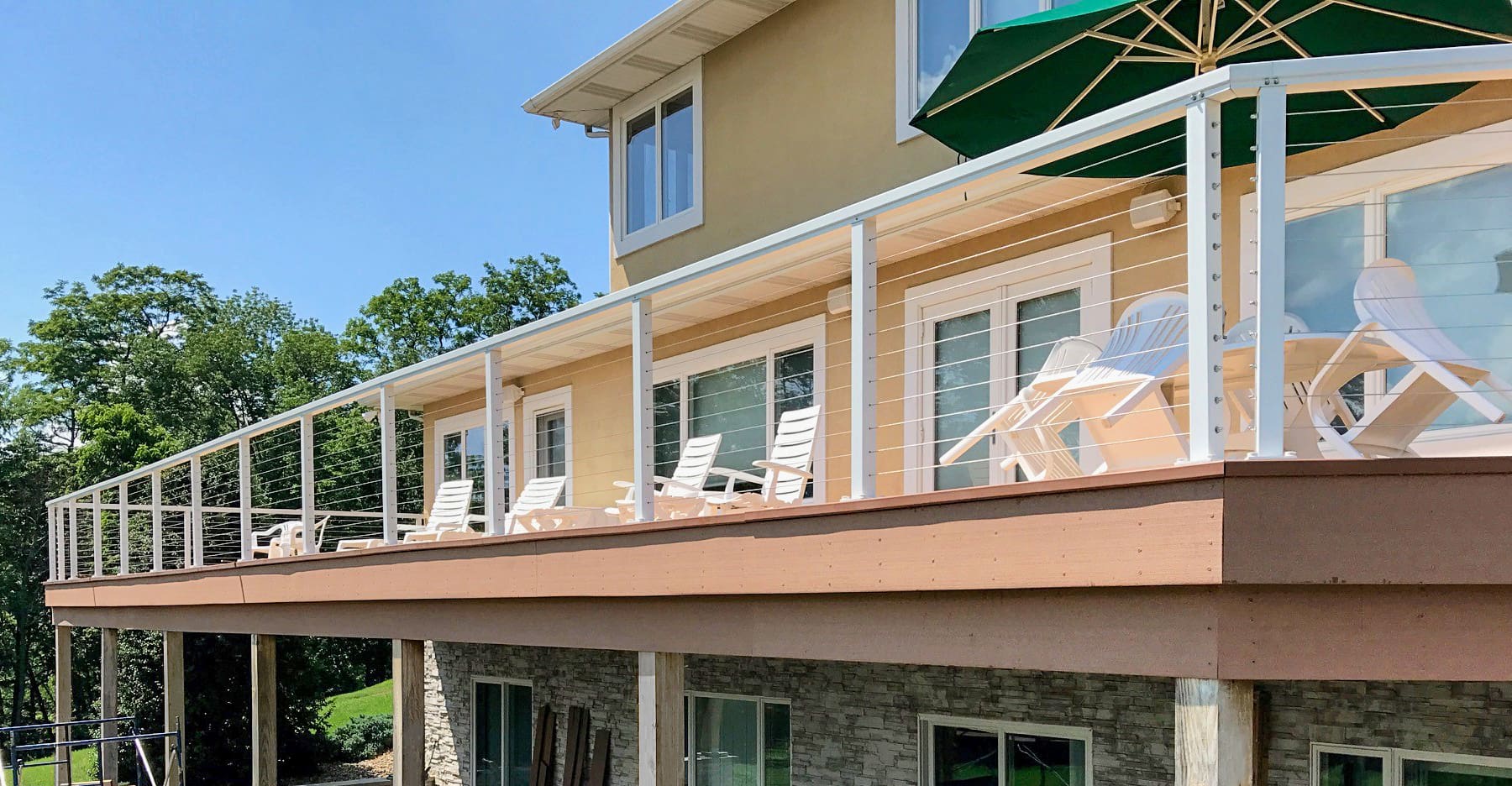 Planning Post Spacing for Cable Railings on Large Patios and Decks ...