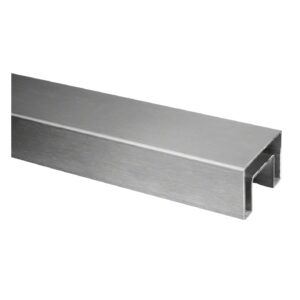 Rectangular Cap Rail — glass railing rail or fitting