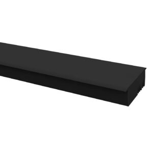 Base Shoe Easy Glass Smart Cover / Intermediate Rubber — glass railing rail or fitting