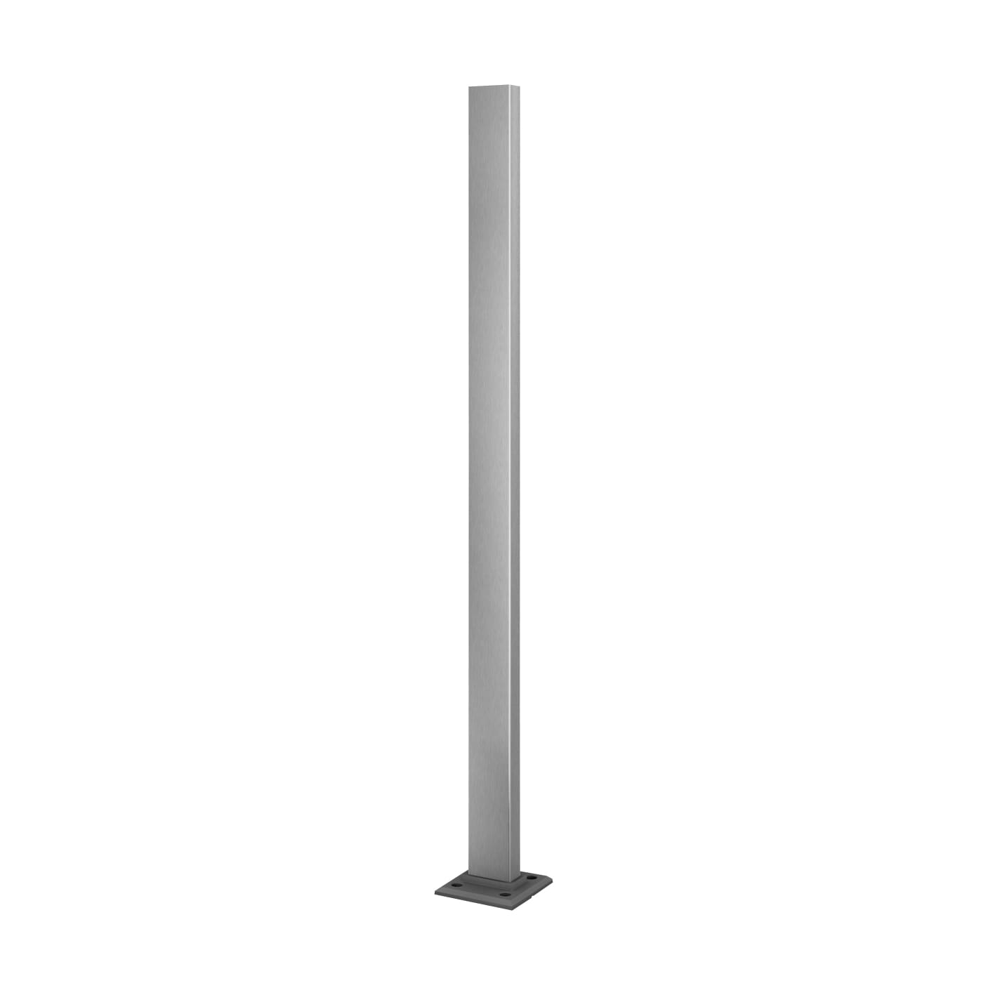 60x30 Square Line Post - Deck Mount — glass railing post or mount component