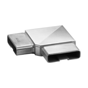 60x30 Tube Connector - 90 Degree — structural glass railing component