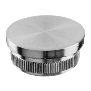 Flat End Cap - Easy Hit — structural glass railing component