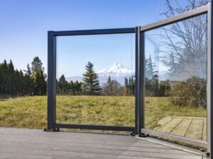 Bronze Element Glass Railing – White Salmon