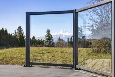 Bronze Element Glass Railing – White Salmon