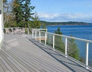 White Solid Glass Railing – Kirkland, WA