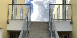 Easy Aluminum Glass Deck Railing System – Kralendijk, Netherlands