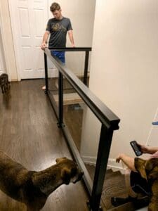 Black Solid Glass Railing – Manassas, VA