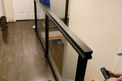 Black Solid Glass Railing – Manassas, VA