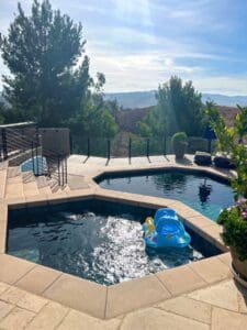 Black Frameless Glass Railing – Orange Acres, CA