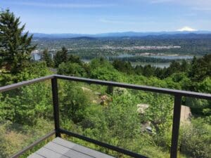 Bronze Solid Glass Railing – Portland, OR