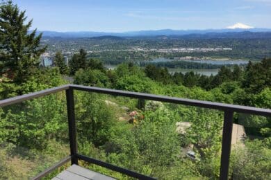 Bronze Solid Glass Railing – Portland, OR