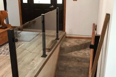 Black Frameless Glass Railing – Ravenna, MI