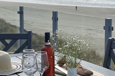 Silver Frameless Glass Railing – Rockaway Beach, OR