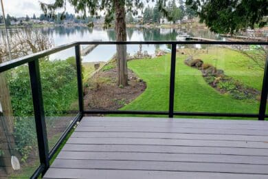 Black Solid Glass Railing – Seatac, WA