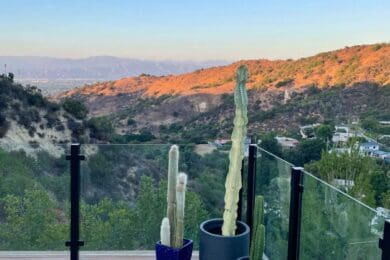 Black Frameless Glass Railing – Sherman Oaks, CA