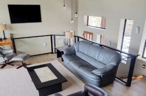 Black Solid Glass Railing – Sisters, OR
