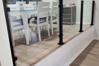 Black Vision Glass Railing – South Windsor, CT