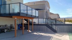 Black Element Glass Railing – Tooele, UT