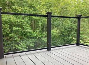 Black Element Glass Railing – Seaside, OR