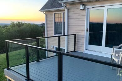 Black Element Glass Railing – Wallingford, CT
