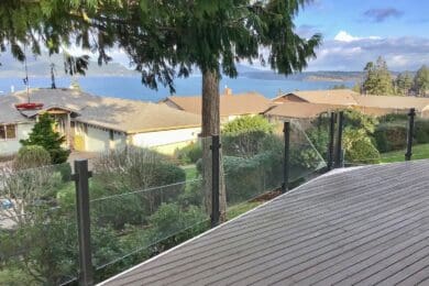 Bronze Frameless Glass Railing – Anacortes, WA