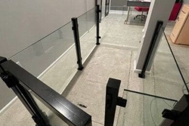 Black Frameless Glass Railing – Ravenna, MI