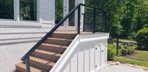 Black Aluminum Cable Railing – Sharpsburg, GA