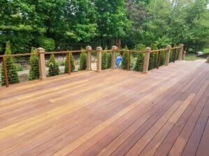 Wood Cable Railing – Oak Brook, IL