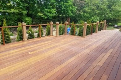 Wood Cable Railing – Oak Brook, IL