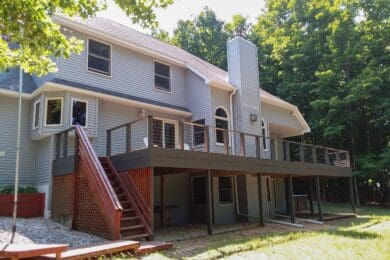 Wood Cable Railing – Traverse City, MI