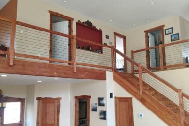 Wood Cable Railing – Enumclaw, WA