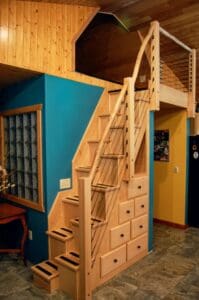 Wood Cable Railing – Deer Creek, MN