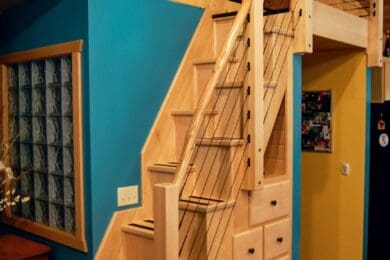 Wood Cable Railing – Deer Creek, MN