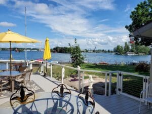 White Aluminum Cable Railing – Wellesley Island, NY