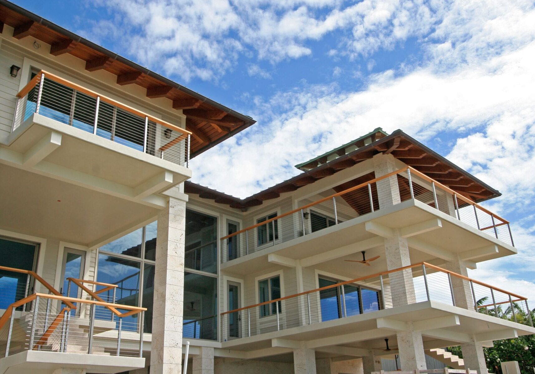 Cable Railing System Tropical Waterfront